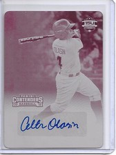 2016 Elite Extra Edition COLTON OLASIN CONTENDERS PRINTING PLATE AUTO RC 1/1!!