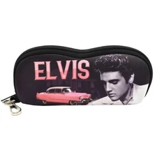 New Pink Cadillac Elvis Presley 8" Eye Glass Case Soft Cleaning Cloth Sunglasses