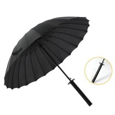Creative Long Handle Windproof Umbrella Japanese Style Straight Automatic Open