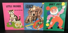 Friends Quiet Fancy Coloring/Paint/Trace Books 1973 Lot of 3 Unused Vintage