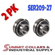 SER209-27 Insert Ball Bearing w/ Snap-Ring 1-11/16" Bore x 3.347" OD 2PK 