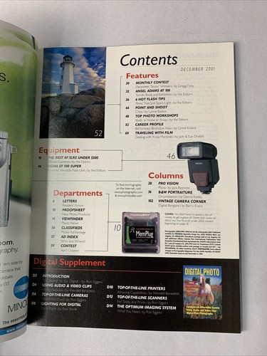 Petersen's Photographic Magazine December 2001 - Camera, Photography - Picture 3 of 3