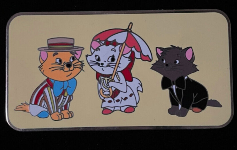 Disney Aristocats Mary Poppins Crossover Marie Berlioz Toulouse Fantasy Pin HTF