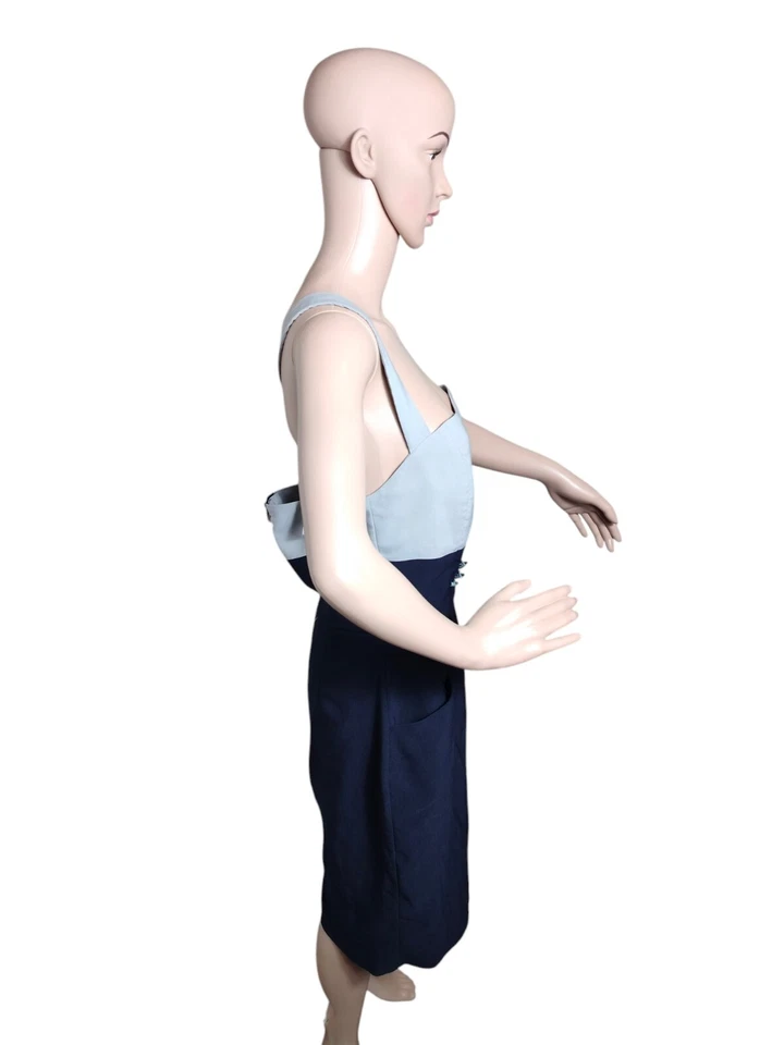 Vestido feminino Arden B Wet Seal grande cinza azul Cottagecore Prairiecore Farmcore - Imagem 4 de 4