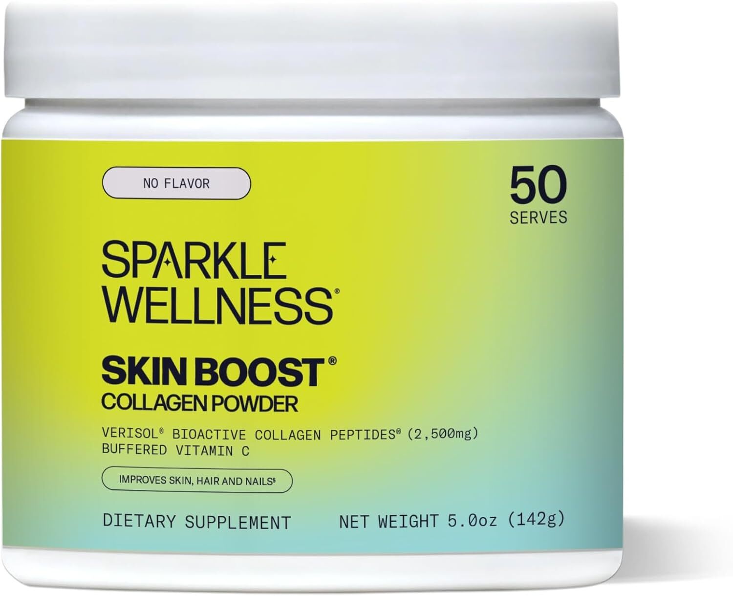 Sparkle Skin Boost No Flavor, 50-Serves Verisol Collagen Peptides Protein Powder
