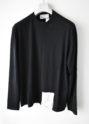 Ballantyne Raw Diamond Black Extra Fine Cashmere Sweatshirt Pullover Gr. 54 UK XL