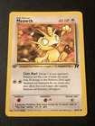 2000 Pokemon Team Rocket 1st Edition Meowth #62