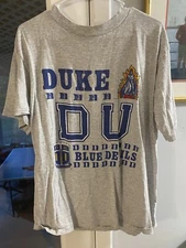Vintage 90s Duke Blue Devils T Shirt Large Made In USA
