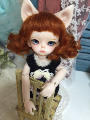 1/8 Bjd Doll SD BB Baby Cat Ears Free Eyes +Face Up Resin High Quality Toys Gift
