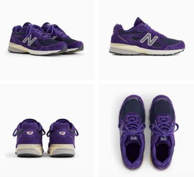 NEW Men's Teddy Santis X New Balance 990 v4 Made USA Plum Purple