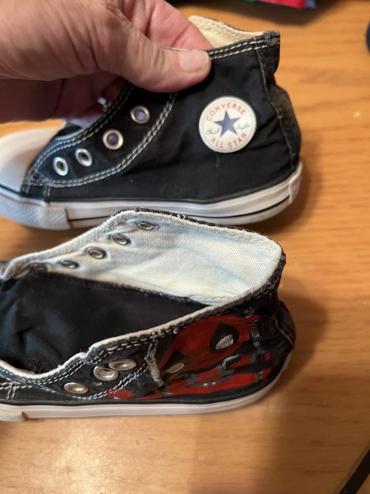 Converse Chuck Taylor All Star zapatos para niños pequeños talla 9 negro Foto 4 de 4