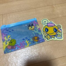 Tamagotchi Memetchi Acrylic Sticker  Clear Case Pouch Rare, Like