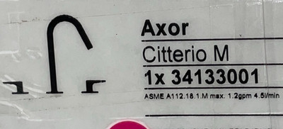 Axor Citterio M 34133001 Chrome Widespread Bathroom Faucet
