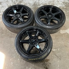 2023 SUBARU BRZ GR86 ENKEI T6R WHEEL RIM TIRE SET 18X8.5 225/40 -SET OF 3 *READ*