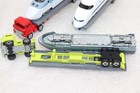 3 TOMY Tomica Shinkansen Bullet Train 1/64 Models with Trailers and 2 Trucks — photo 10