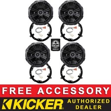 KICKER DSC6504 6.5" OEM SPEAKER REPLACEMENT KIT FOR MITSUBISHI MIRAGE G4 2017-23
