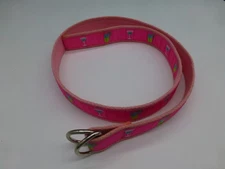 Douglas Paquette Cocktail Bar Drink Belt Pink Adjustable Beach Summer Size M EUC