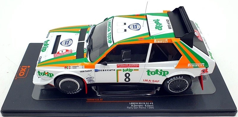 IXO Models 1/18 Scale 18RMC133 Lancia Delta S4 #8 San Remo 1986 D.Cerrato - Image 3 of 4