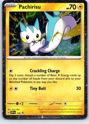 Pachirisu 158 Holo Promo Scarlet & Violet Promo Pokemon Lightly Played