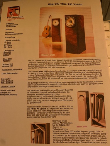 2 x LOWTHER Bicor 200 PM6C! Highend Breitband / Exponentialhorn Lautsprecher ! - Bild 13 von 14