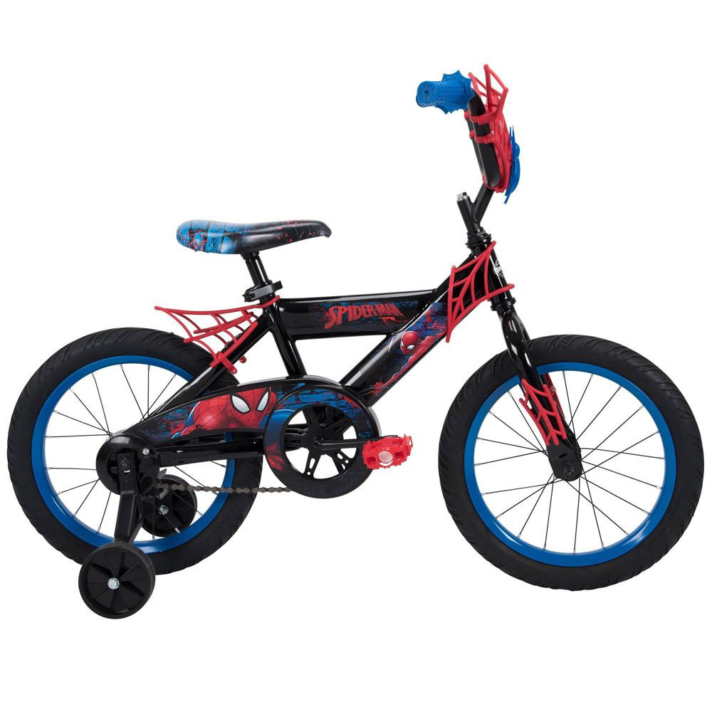 Детский велосипед Huffy Marvel 16 с Человеком-пауком - Синий 14990₽