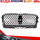 Front Grille Black&Outer Frame Surround Chrome For 2022-2025 Lincoln Navigator