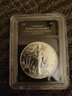 1987 1 oz Silver American Eagle (Brilliant Uncirculated) Bradford Exchange Slab