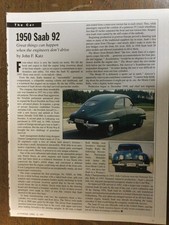 Aw 561 Article The Car 1950 Saab 92 Great Things Can Happen When Engineers 1 Pg