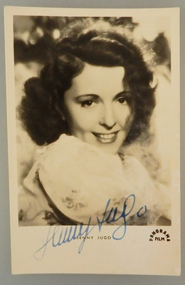 Autograph Austrian silent and sound film actress Jenny Jugo (146271)