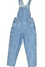 Levi's High Waisted Denim Overalls Women's Size W28 L28 Light Wash Blue Tapered