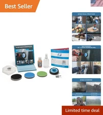 Professional-Grade 3'' Glass Scratch Removal Kit with Easy Drill Attachment