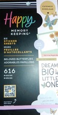 Happy Planner Memory Keeping Big Sticker Sheets 616 Beloved Butterflies Rare N