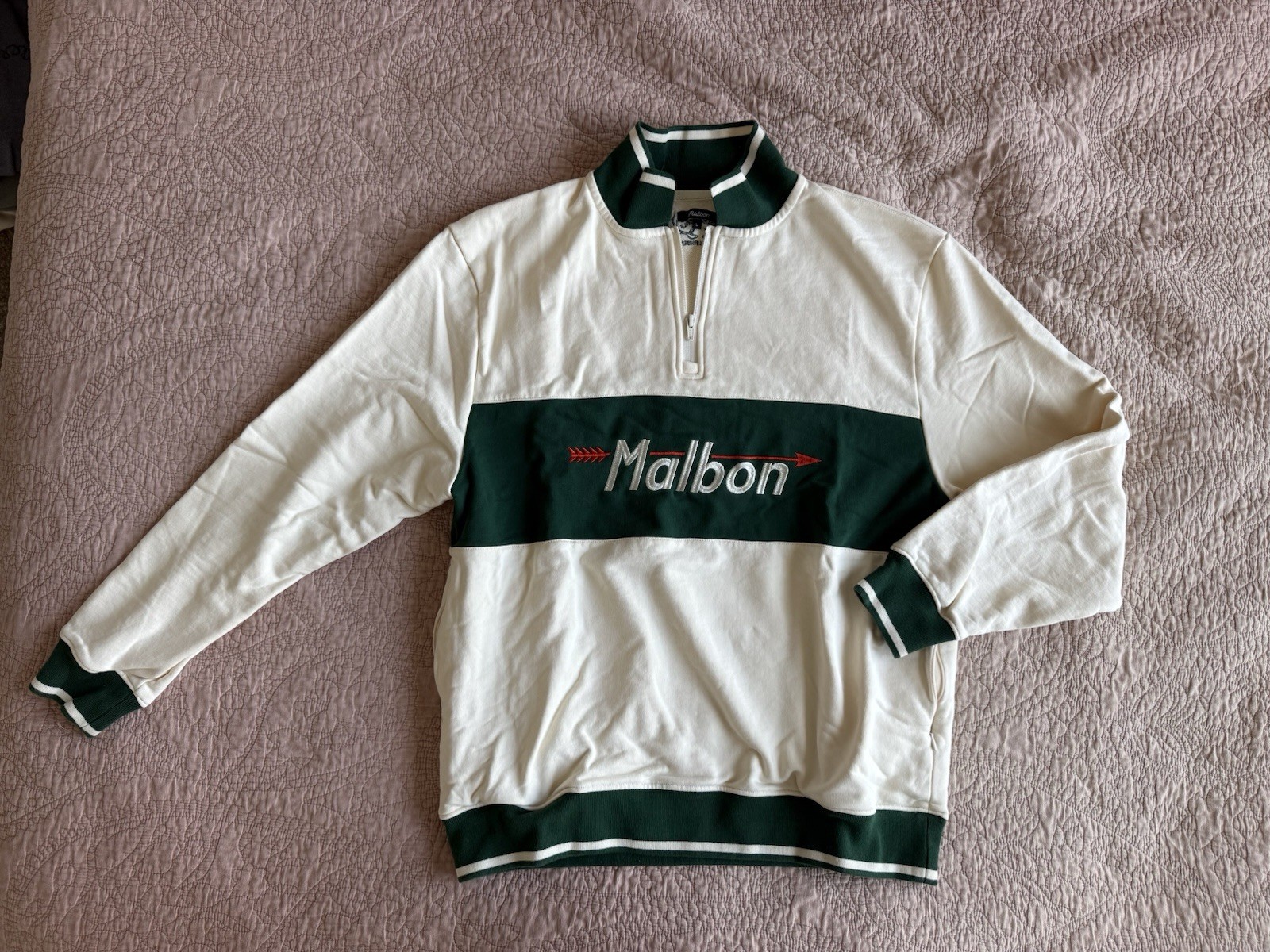 Malbon Golf Fairway Finders Quarter Zip