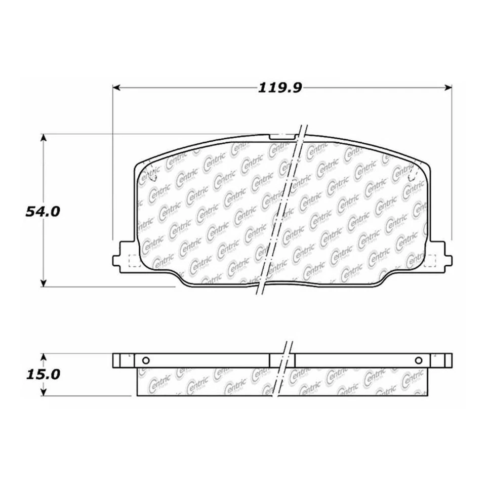 Juego de pastillas de freno de disco delanteras rotor de freno de disco C-Tek para Toyota Celica 1990-1991 Foto 3 de 4