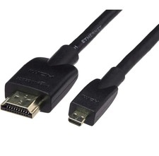 HDMI to Micro-HDMI 6-Foot High Speed with Ethernet Cable - Black