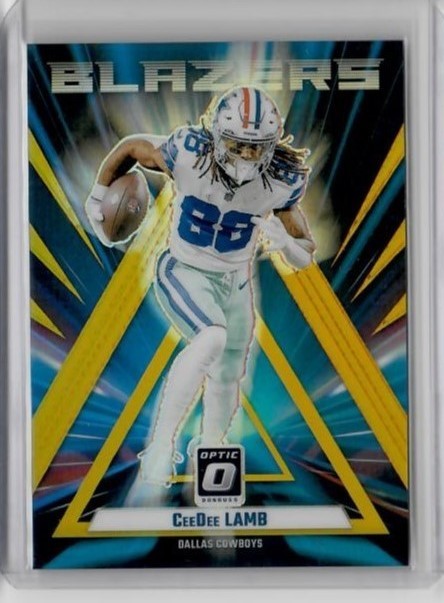 2023 Panini Donruss Optic Blazers Case Hit Gold Ceedee Lamb 1/10 SSP Cowboys