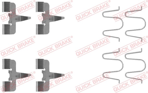 2x ✅Fits QUICK BRAKE 109-1207 ACCESSORY KIT, DISC BRAKE PADS  ⭐UK Seller⭐