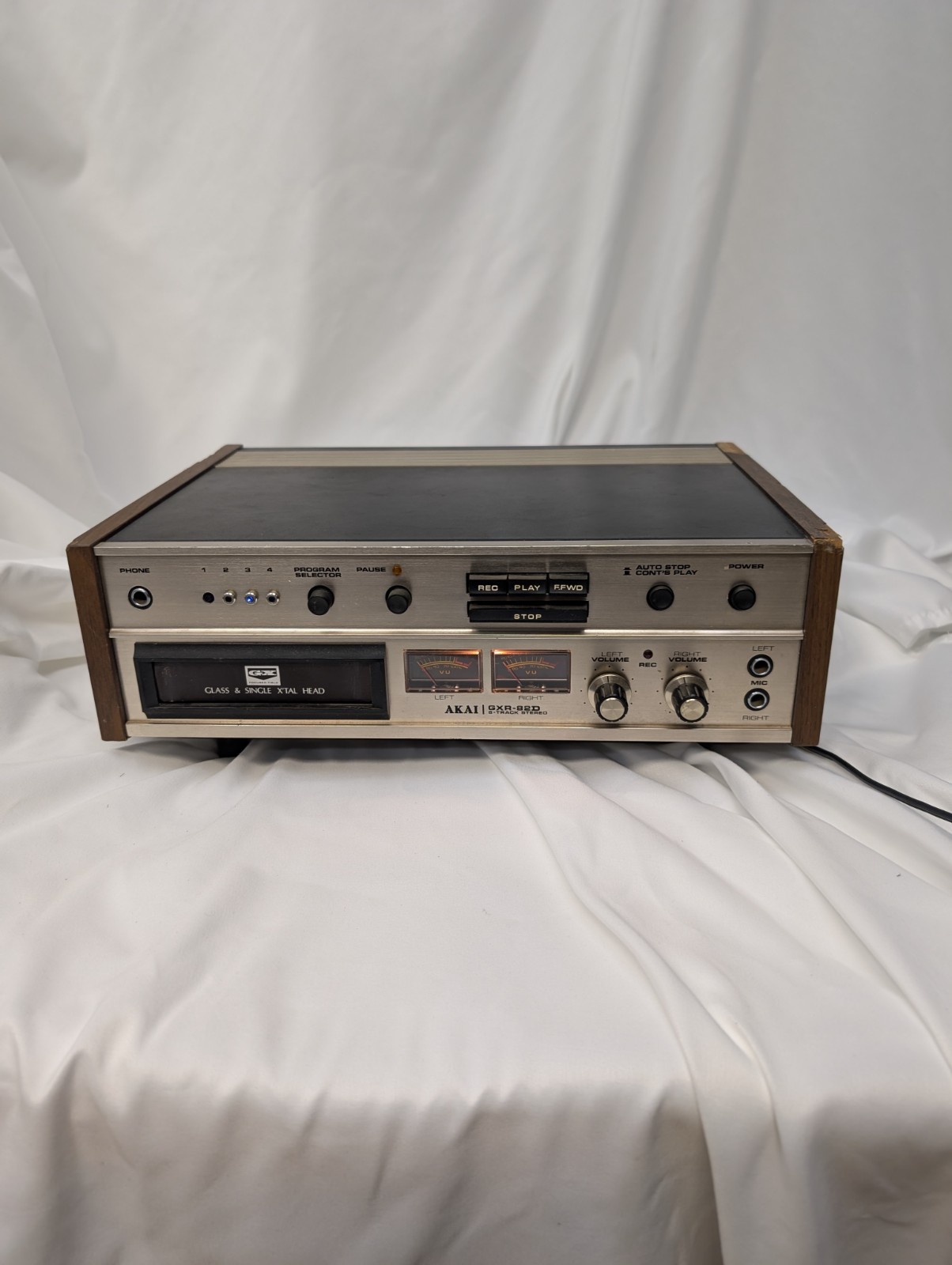  Akai GXR-82D 8-Track Tape Player/Recorder Works - SEE VIDEO