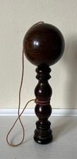 Fantastic Antique (19th Century) Wooden Lignum Vitae Bilboquet Cup & Ball Game