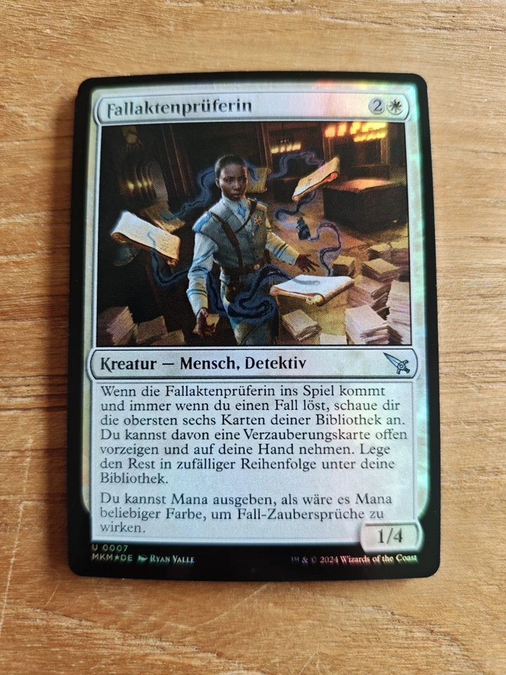 2x MTG MAGIC THE GATHERING MURDERS AT KARLOV MANOR [1x FOIL] Fallaktenprüferin - Bild 2 von 3