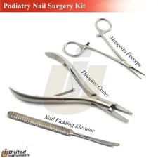 Podiatry Surgery Kit Ingrown Side Nail Cutting Tools Nail Splitting Instruments 