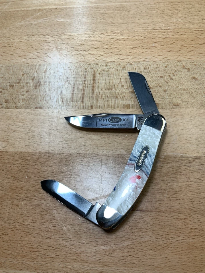 Case XX TB9339 MMXX Roman Numeral Series Sowbelly Star Spangled Corelon Handles - Image 3 of 4