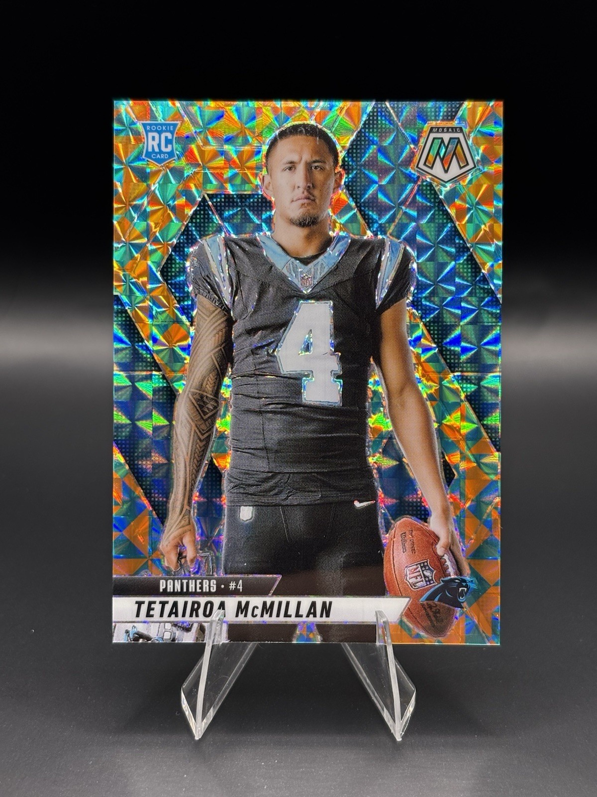 Tetairoa McMillan 2025 Panini Mosaic Variation Tessellation /15 #274 (RC)
