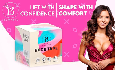 Bloomora Boob Tape Bruststraffung Tape für Frauen unsichtbares Boobtape Push Up Unterstützung