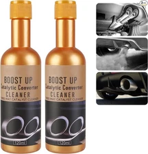 2PCS Catalytic Converter Cleaner, Exhaust System Pipe Carbon Removal Cleaner Tre