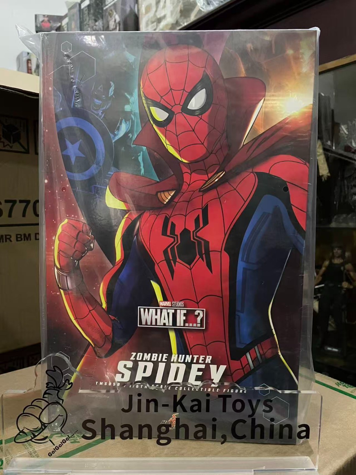 Ready ship New Hot Toys TMS058 What If.? 1/6th scale Zombie Hunter Spidey figure