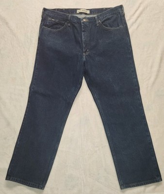 Lee Men's Regular Fit Straight Leg Jeans Dark Blue Denim, Size 42x30