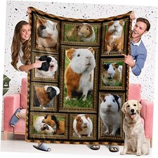 Blanket Fleece Soft Cozy Throw Blanket for Couch Twin 60 x 80 inches Guinea Pig