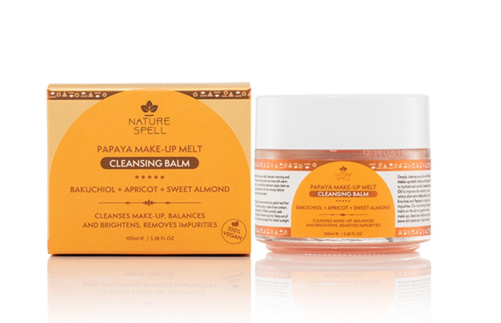 Nature Spell's Papaya Make-up Melt Cleansing Balm. 100ml