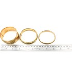 Antique Gold-Filled Flower Engraved 6.75-8" Bangle Bracelets Lot of 3 #M1423-2 — photo 9